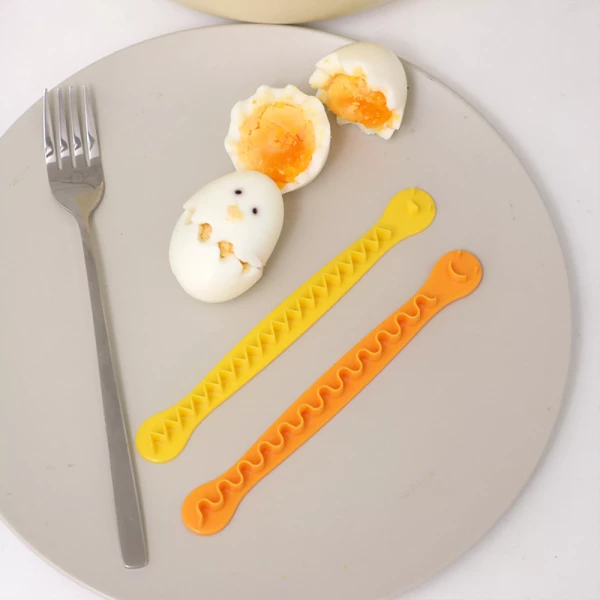 2 Pc Lace Boiled Egg Cutter