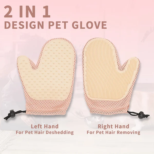 2 in 1 Cat Hair Glove & Pet Fur Remover Glove