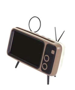 2-in-1 Retro TV Phone Holder & Speaker