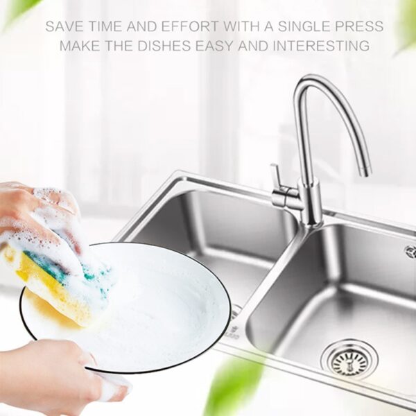 2 in 1 Scrubbing Liquid Detergent Dispenser