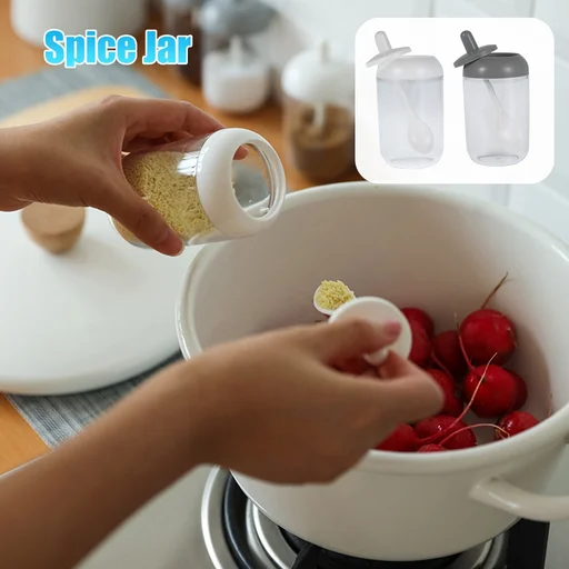 2 in 1 Sauce Seasoning Jar with Spoon