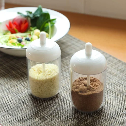 2 in 1 Sauce Seasoning Jar with Spoon