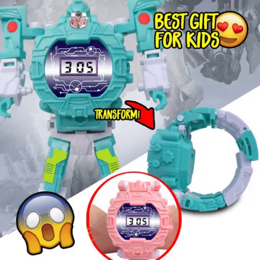 2-in-1 Transforming Robot Toy Watch