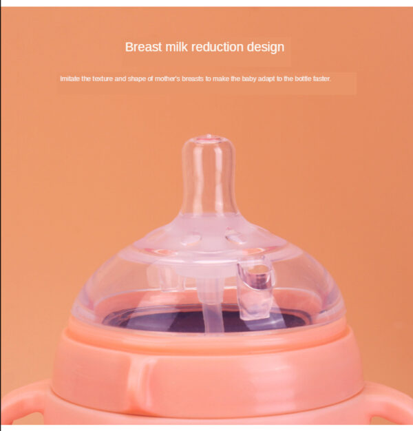 Newborn Baby Bottle with Straw