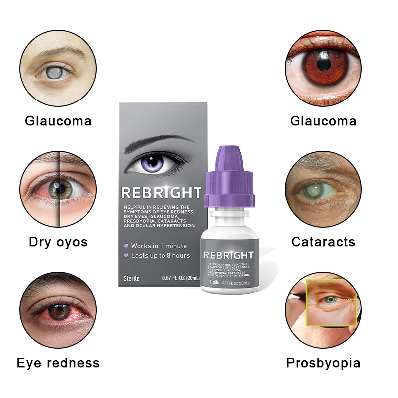 REBRIGHT Ultra Eye Therapy Lubricant Eye Drops, Perservative Free, Prevent and Relieve Eye Diseases