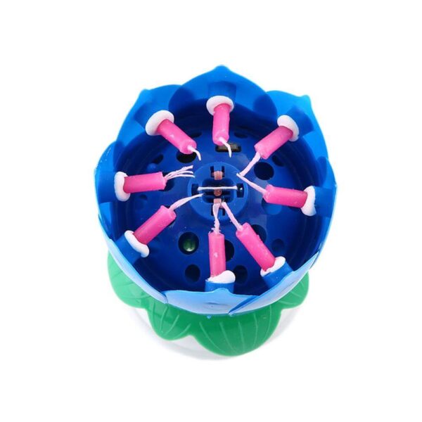 Musical Lotus Rotating Flower Candle