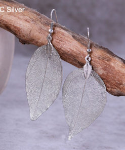 Natural Leaf Big Earrings