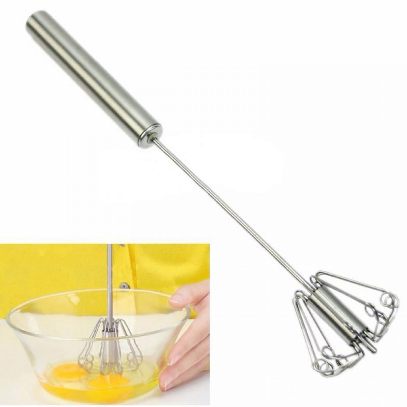 Self-Spinning Mixer Whisk