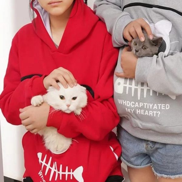 Cat Pouch Hoodie Sweatshirt