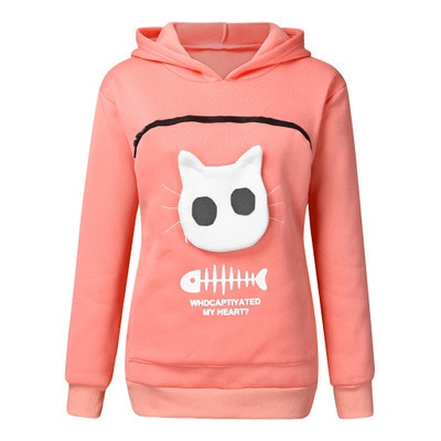 Cat Pouch Hoodie Sweatshirt