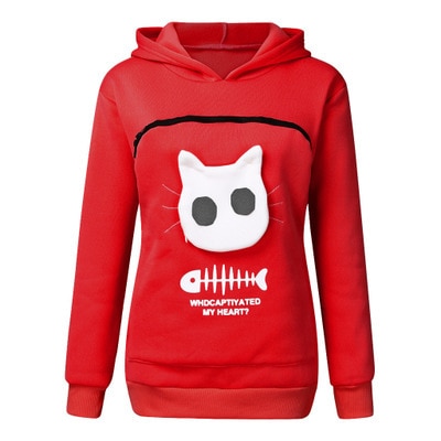 Cat Pouch Hoodie Sweatshirt