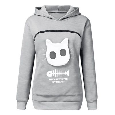 Cat Pouch Hoodie Sweatshirt