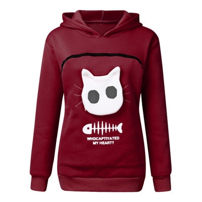 Cat Pouch Hoodie Sweatshirt