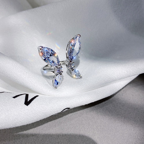 Adjustable 3D Butterfly Ring