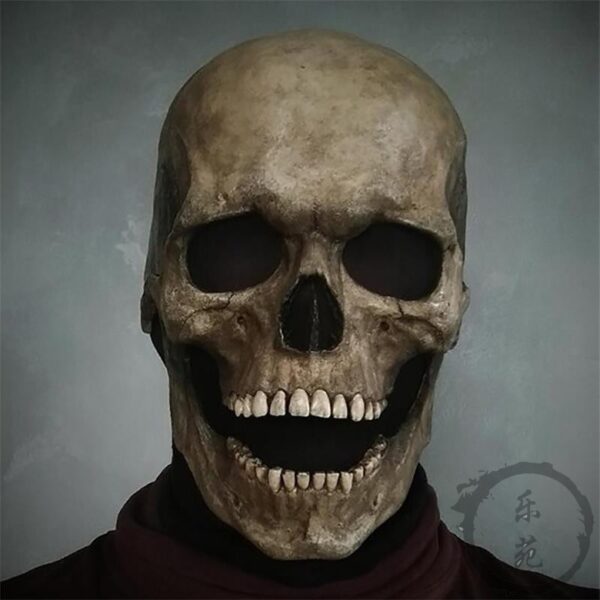 Halloween Skull Mask With Movable Jaw