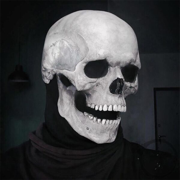 Halloween Skull Mask With Movable Jaw