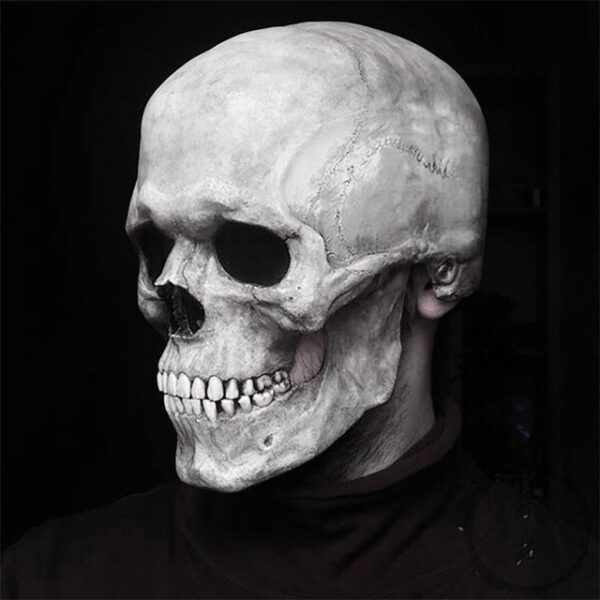 Halloween Skull Mask With Movable Jaw