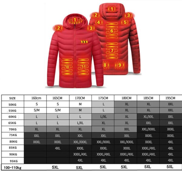 Unisex Warming Heated Jacket