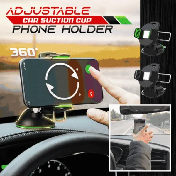 Adjustable Car Suction Cup Phone Holder