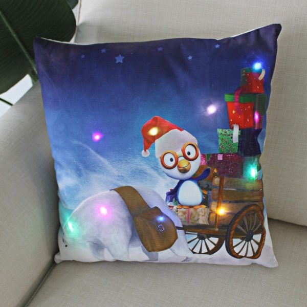 LED Christmas Pillow Case