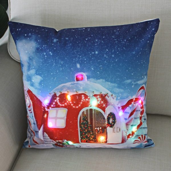 LED Christmas Pillow Case