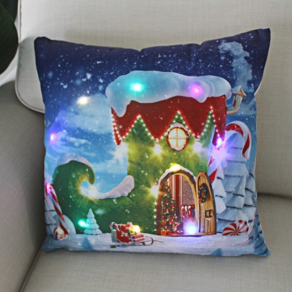 LED Christmas Pillow Case