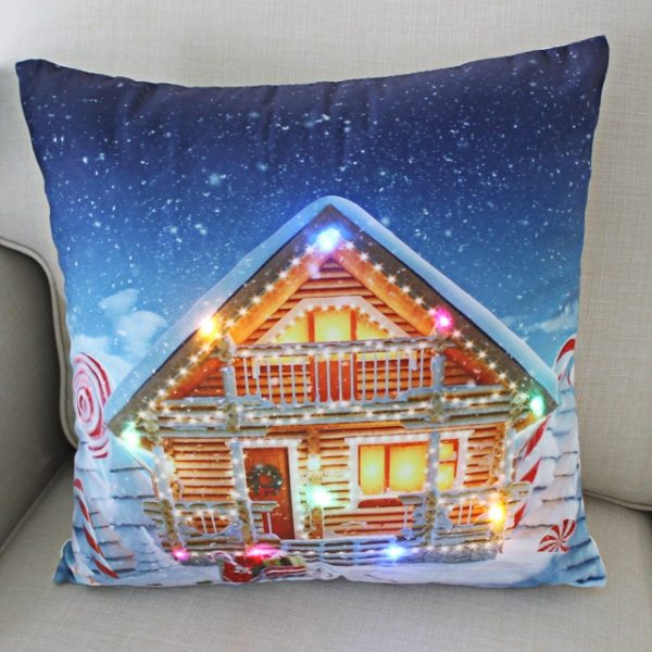 LED Christmas Pillow Case