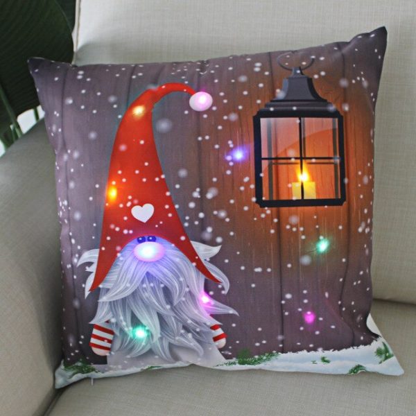 LED Christmas Pillow Case