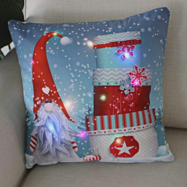 LED Christmas Pillow Case