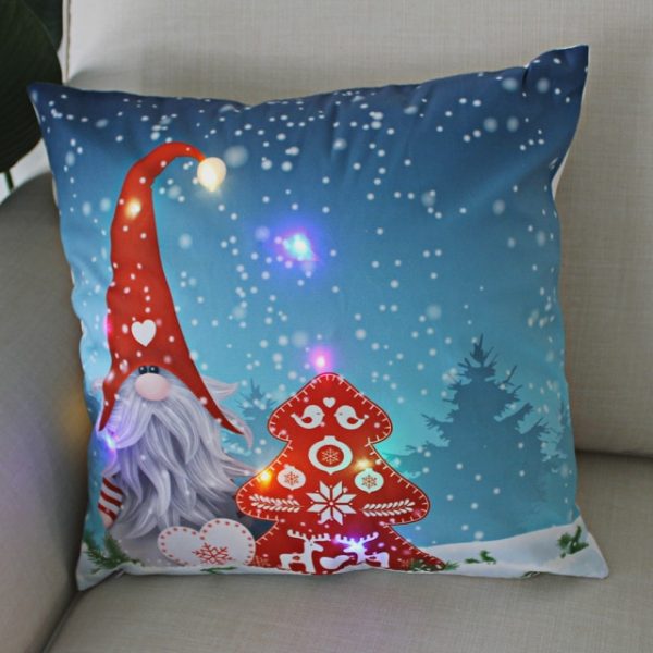 LED Christmas Pillow Case