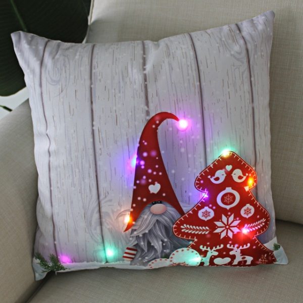 LED Christmas Pillow Case