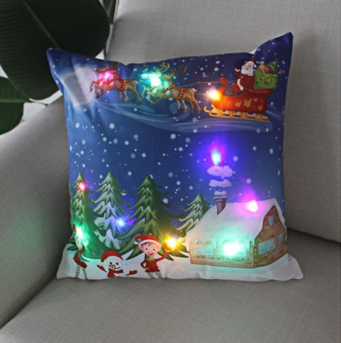 LED Christmas Pillow Case