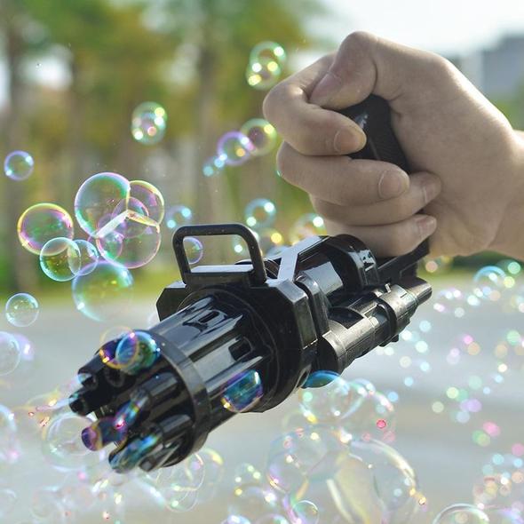 Electric Gatling Bubble Machine Gun Toy