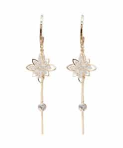 Flower Fringe Earrings