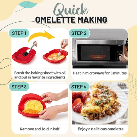 Microwave Silicone Omelette Maker