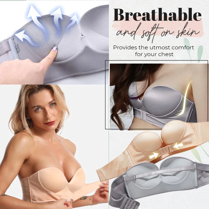 Hazelchrysanth Organic Cotton Strapless Bra