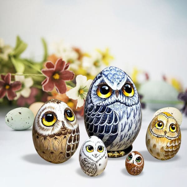 New Owl Nesting Egg Easter Gift