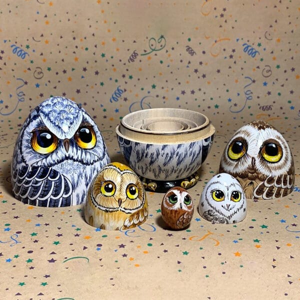 New Owl Nesting Egg Easter Gift