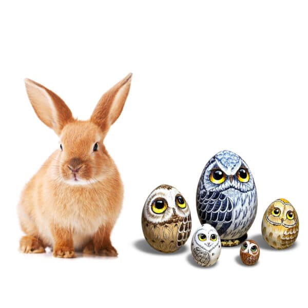 New Owl Nesting Egg Easter Gift