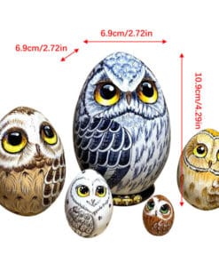 New Owl Nesting Egg Easter Gift