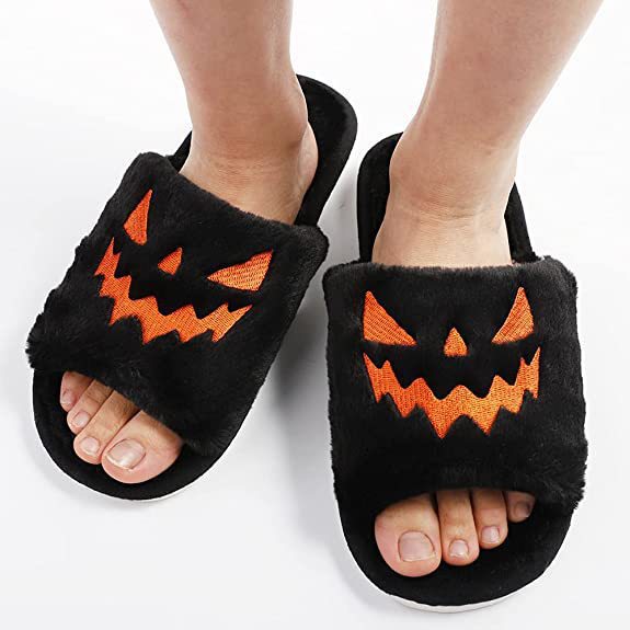 Halloween Soft Scary Pumpkin Slippers