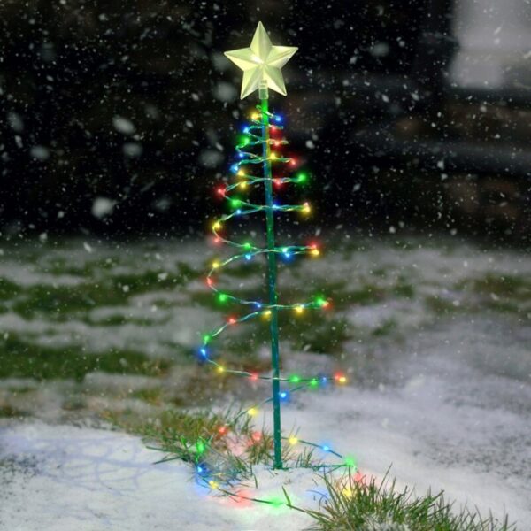 Solar Metal LED Christmas Tree