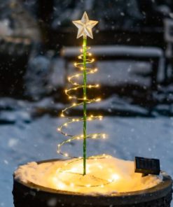 Solar Metal LED Christmas Tree