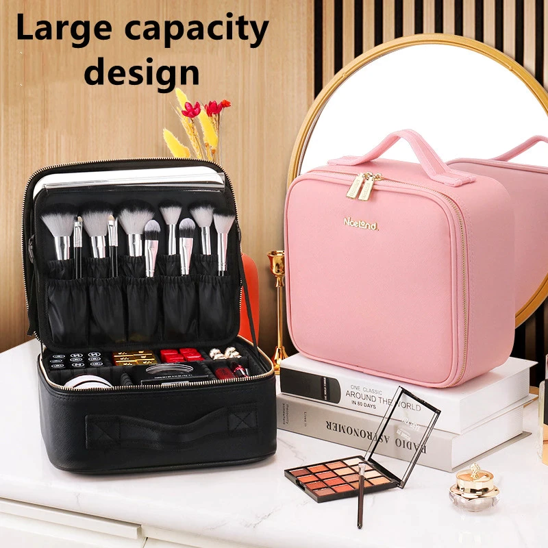 LED Light Makeup Storage Mirror