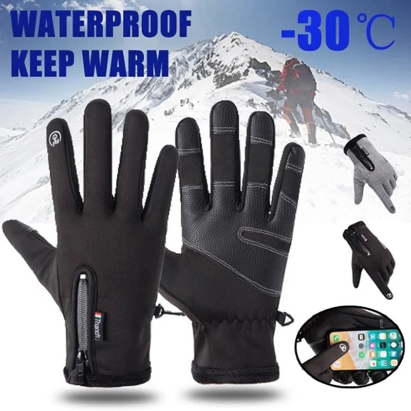 Warm Waterproof Touchscreen Gloves