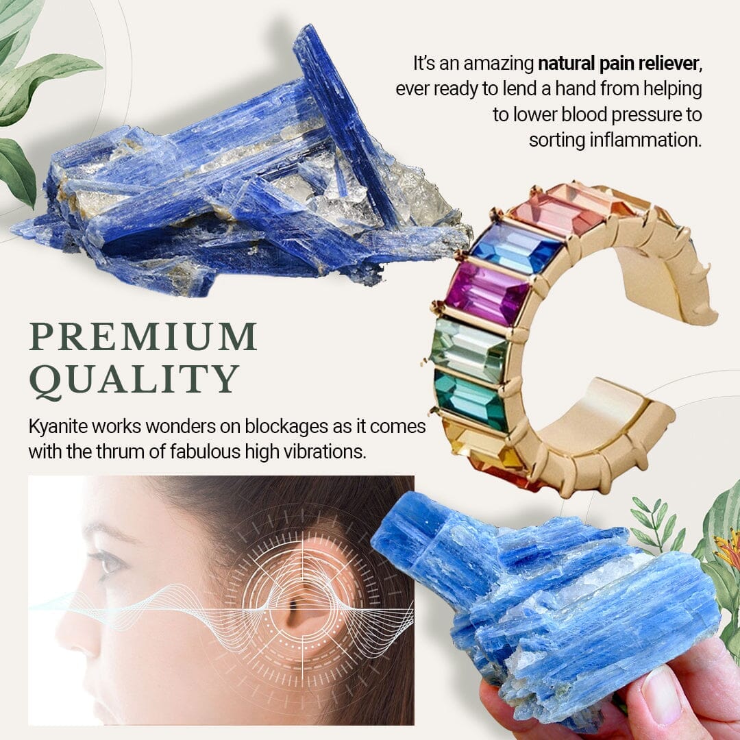 Tinnitus KyaniteION Women Ear Cuff