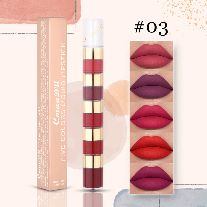 5 In 1 Matte Lipstick Kit