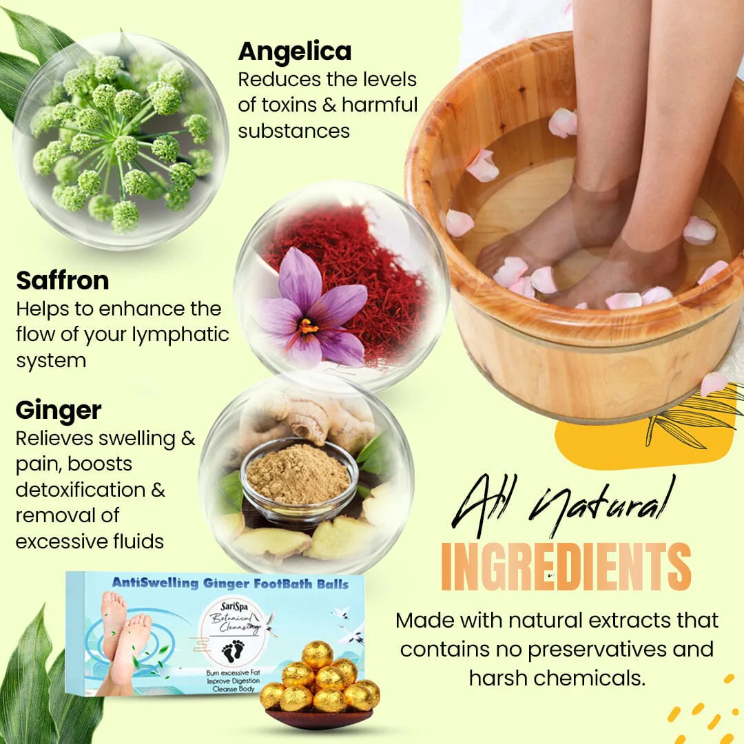 HealthSpaAntiSwelling Ginger FootBath Balls