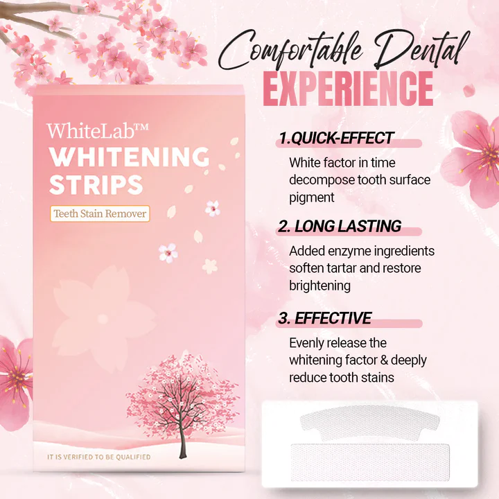 WhiteLab Teeth Stain Removal Whitening Strips