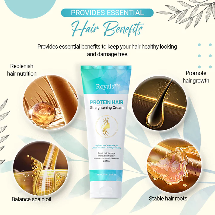 Royals Protein Hair Straightening Cream